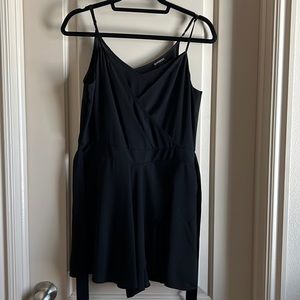 Black skort romper